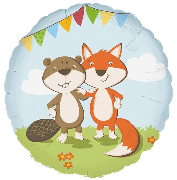 18" Μπαλόνι Αλεπού & κάστορας