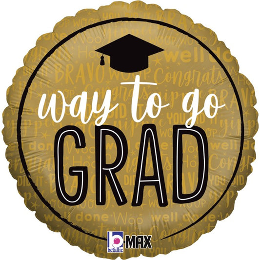 18" Μπαλόνι Αποφοίτησης "Way to go Grad"