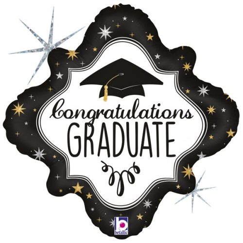 18" Μπαλόνι αποφοίτησης Diamond Congrats Graduate