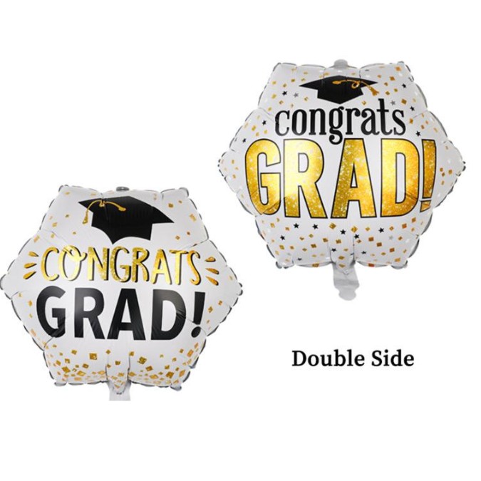 18″ Μπαλόνι Αποφοίτησης Οκτάγωνο Congrats Grad