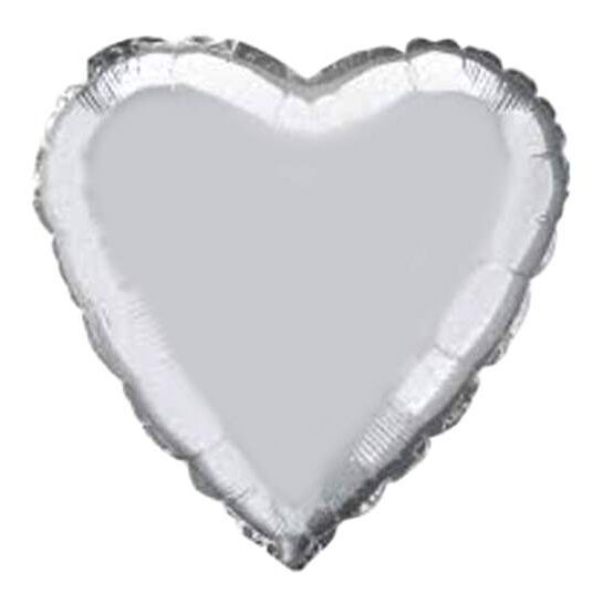 18" Μπαλόνι Ασημί Καρδιά