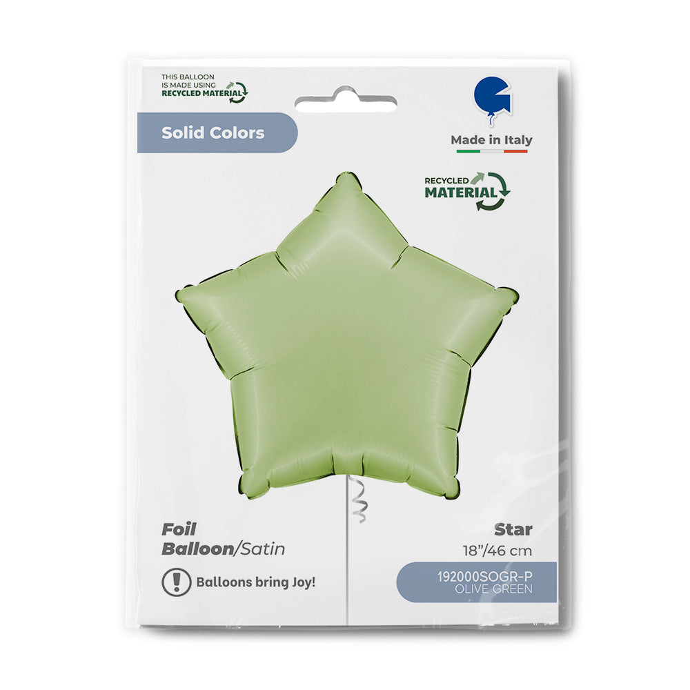 18″ Μπαλόνι Aστέρι Λαδί