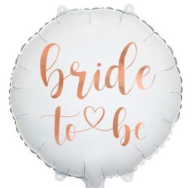 18" Μπαλόνι Bride to be λευκό