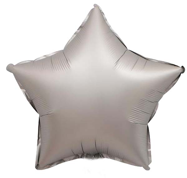 18" Μπαλόνι chrome ασημί αστέρι