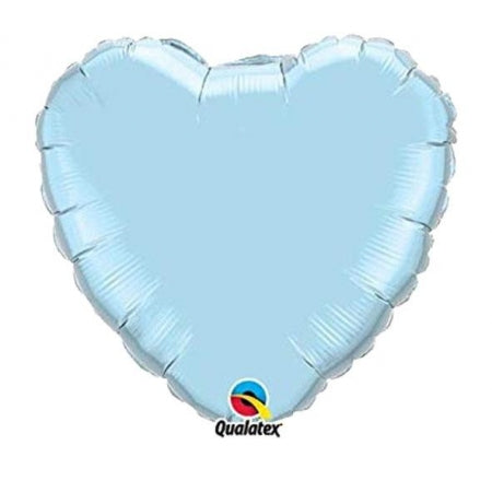 18" Μπαλόνι Γαλάζια Περλέ Καρδιά