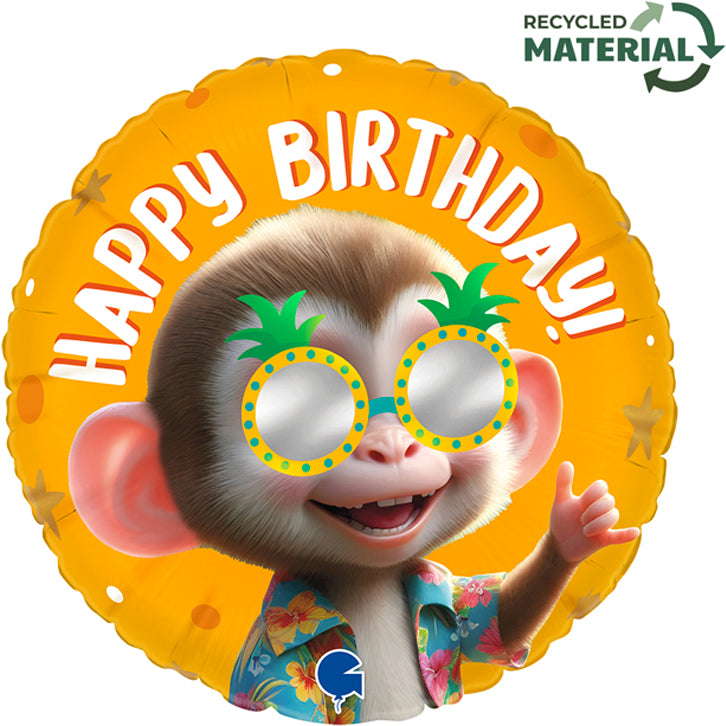 18" Μπαλόνι Γενεθλίων Cool Μαϊμουδάκι