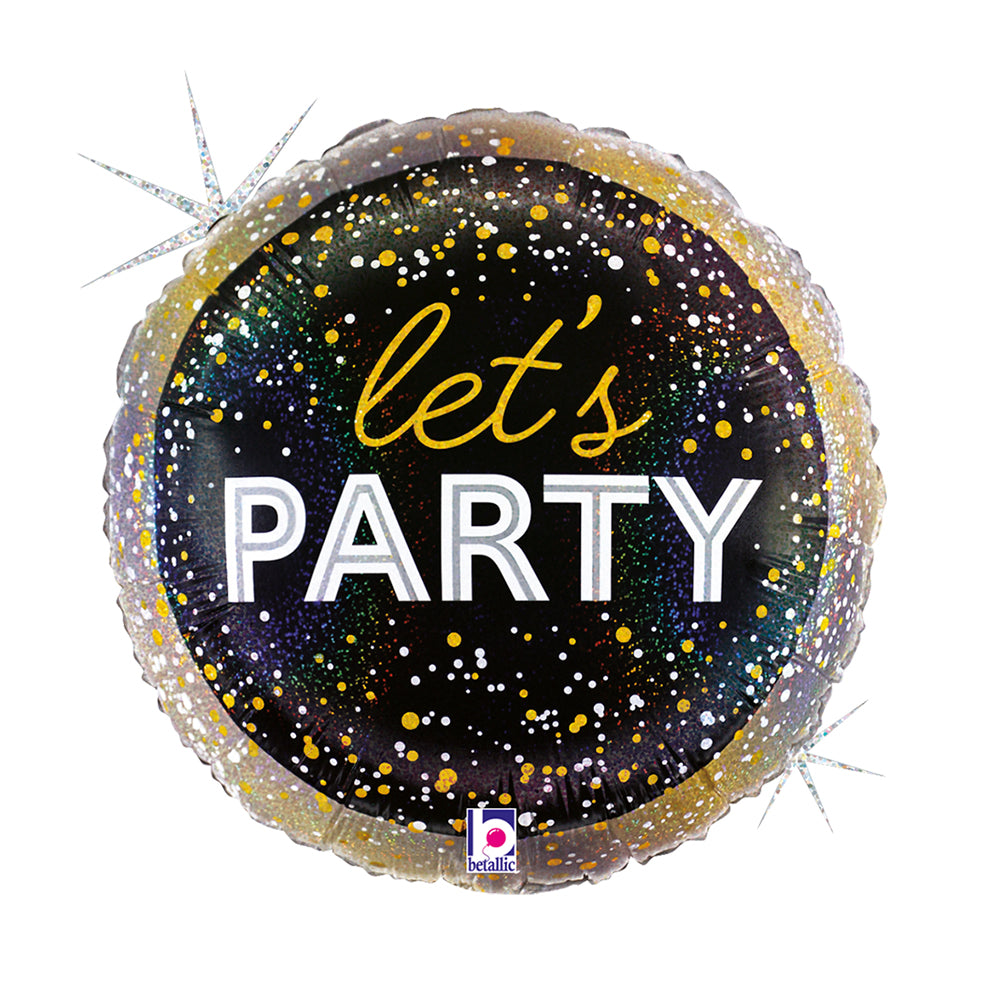 18" Μπαλόνι Γενεθλίων Metallic Let's Party