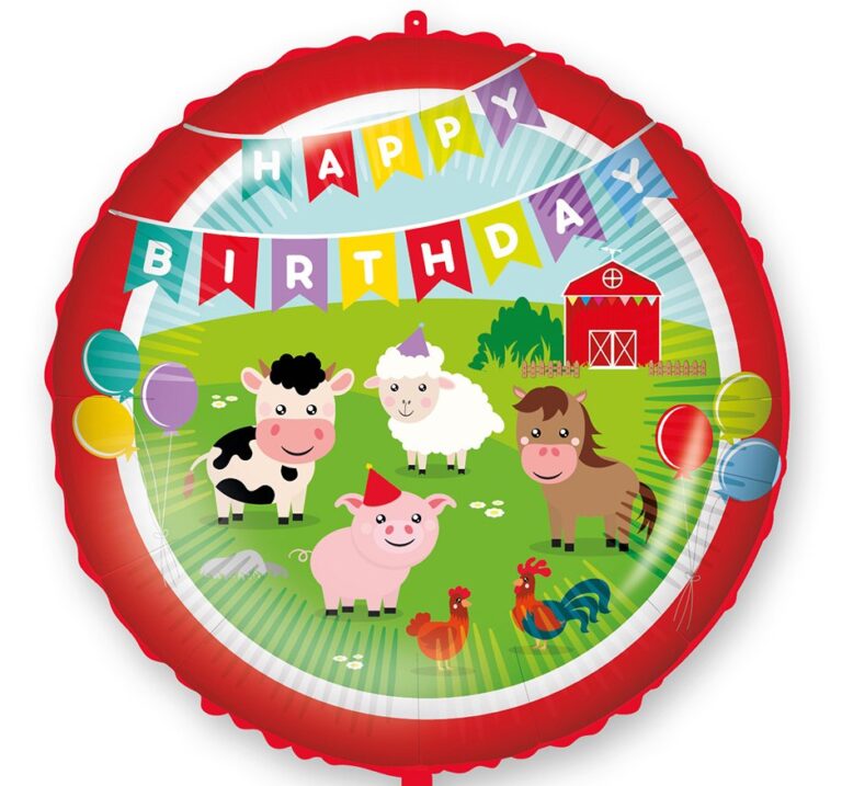 18" Μπαλόνι γενεθλίων Ζωάκια Φάρμας