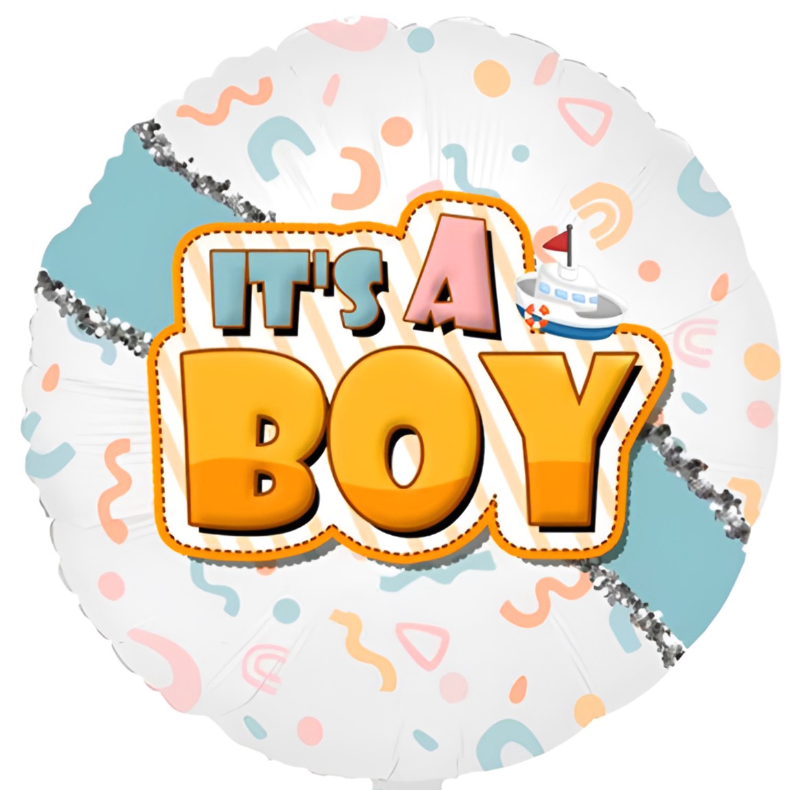 18″ Μπαλόνι Γέννησης ‘It’s a Boy’ doodles