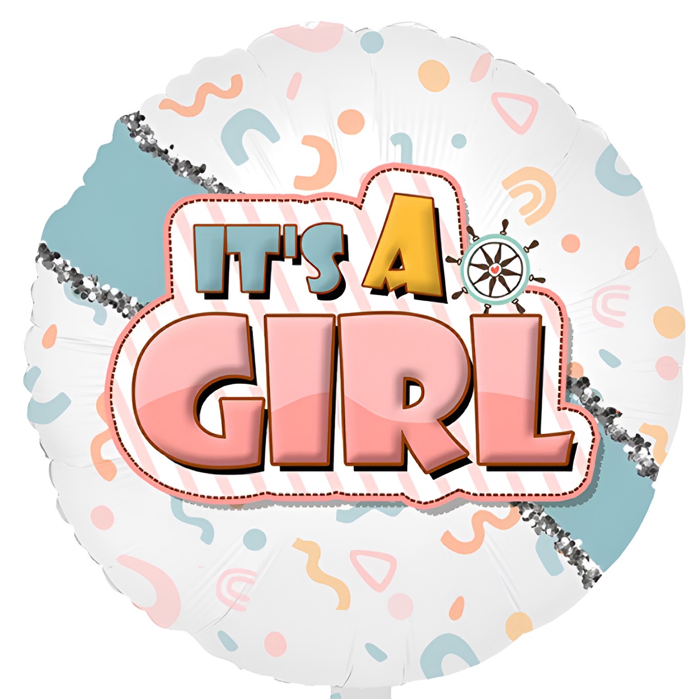18″ Μπαλόνι Γέννησης ‘It’s a Girl’ doodles