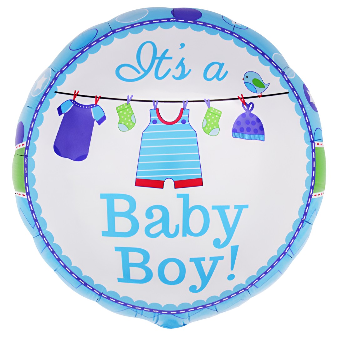 18″ Μπαλόνι Γέννησης Μπουγάδα Baby Boy