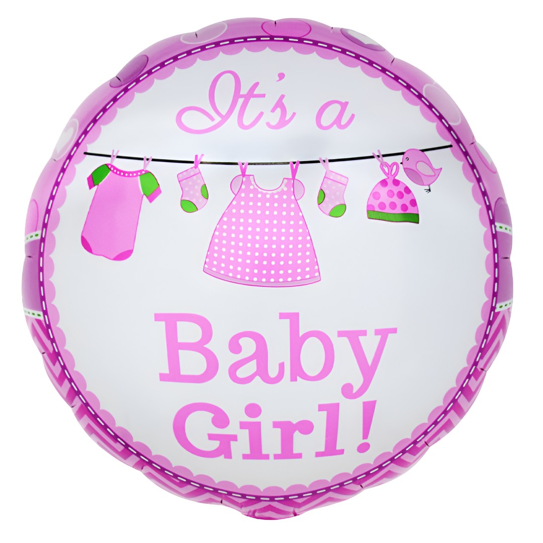 18″ Μπαλόνι Γέννησης Μπουγάδα Baby Girl