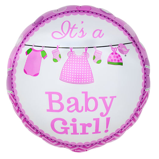 18″ Μπαλόνι Γέννησης Μπουγάδα Baby Girl