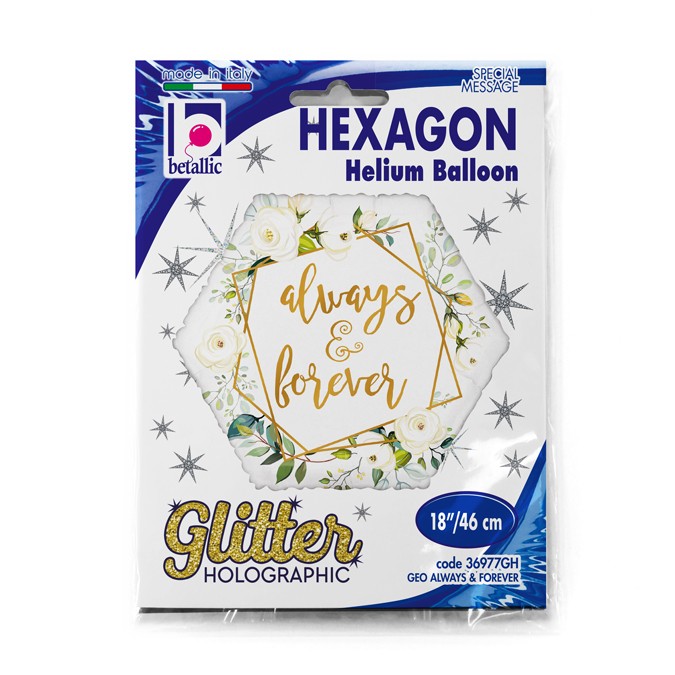 18" Μπαλόνι Γεωμετρικό 'Αlways - Forever'