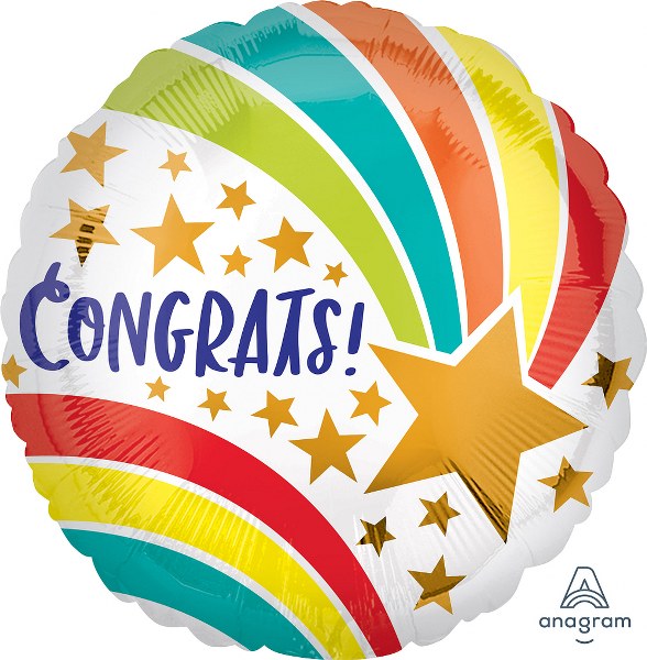 18" Μπαλόνι για Συγχαρητήρια Congrats Shooting Star