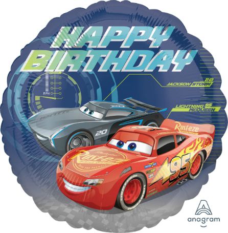 18" Μπαλόνι Happy Birthday Cars 3