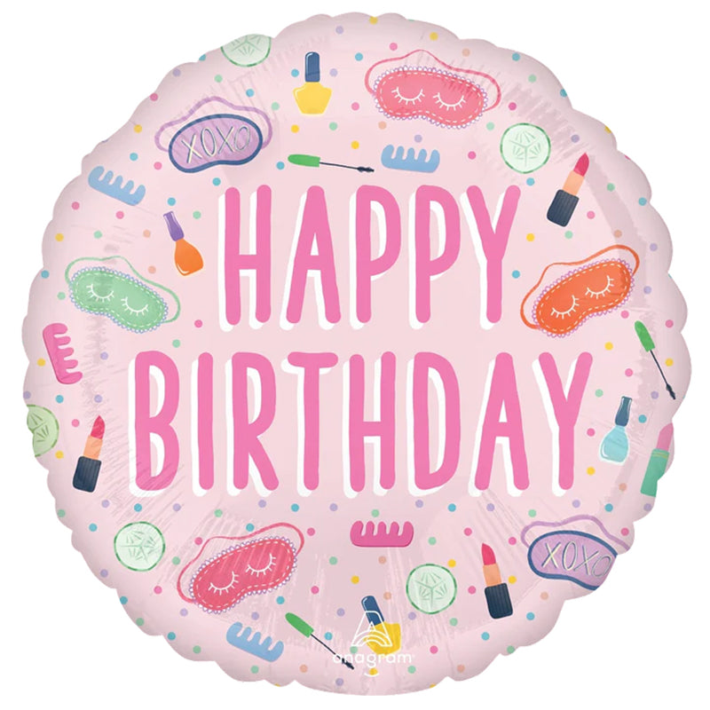 18" Μπαλόνι Happy Birthday Spa Party