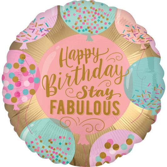 18" Μπαλόνι Happy Birthday Stay Fabulous