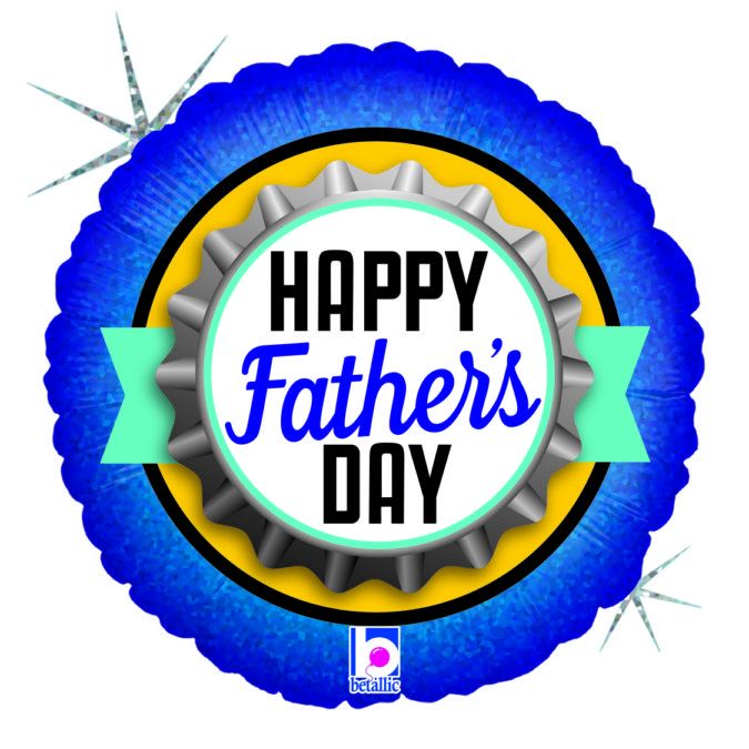 18" Μπαλόνι Happy Father's Day - Bottle Cap