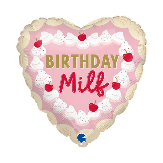 18″ Μπαλόνι Καρδιά Birthday Milf