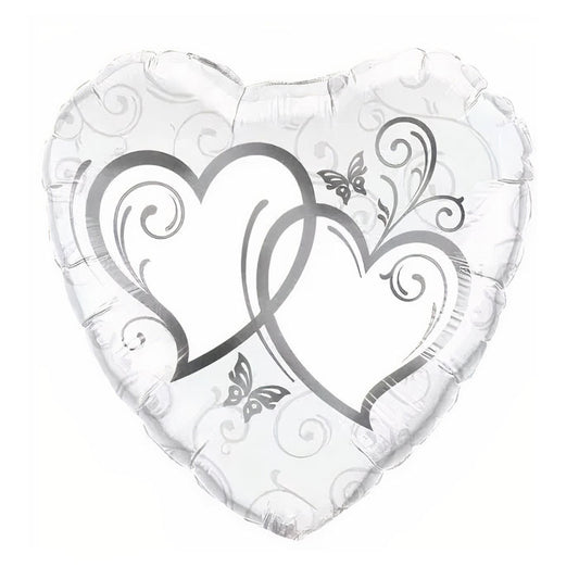 18" Μπαλόνι Καρδιά Entwined Hearts