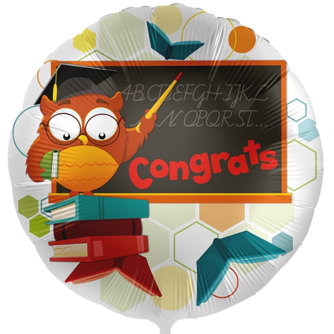 18" Μπαλόνι Κουκουβάγια Congrats