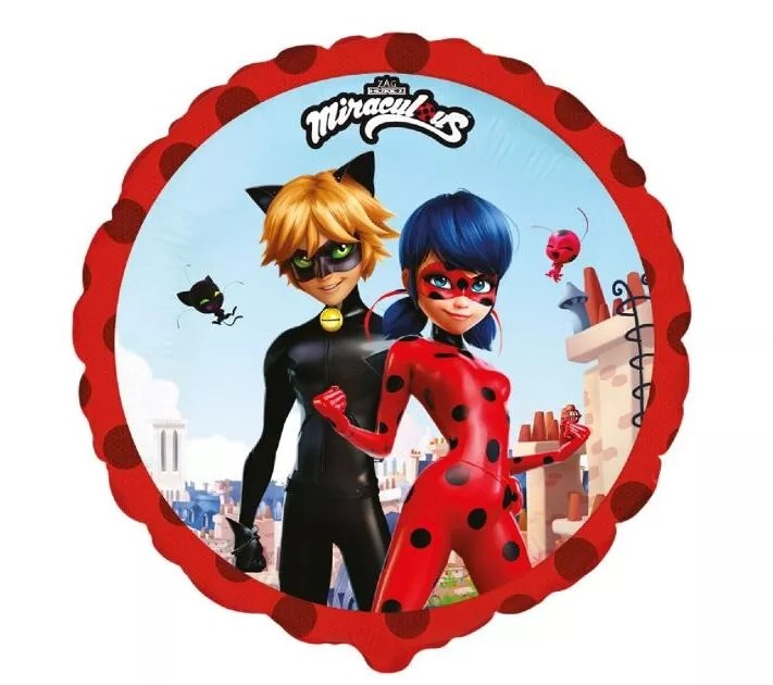 18" Μπαλόνι Ladybug και Cat Noir