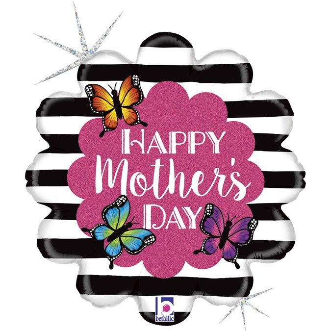18" Μπαλόνι Λαμπερό Λουλούδι Mother's Day
