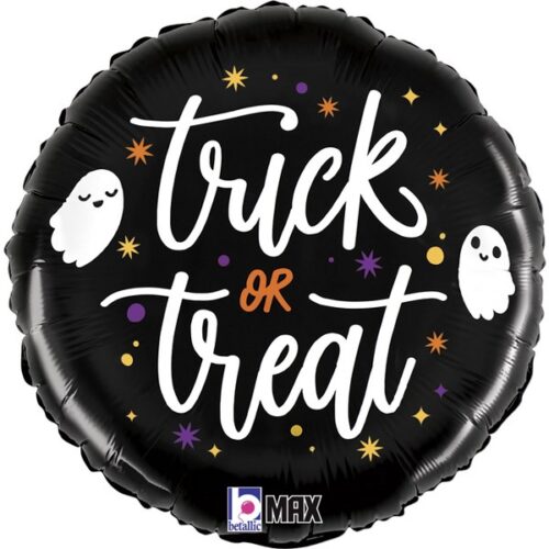 18" Μπαλόνι μαύρο Trick or Treat
