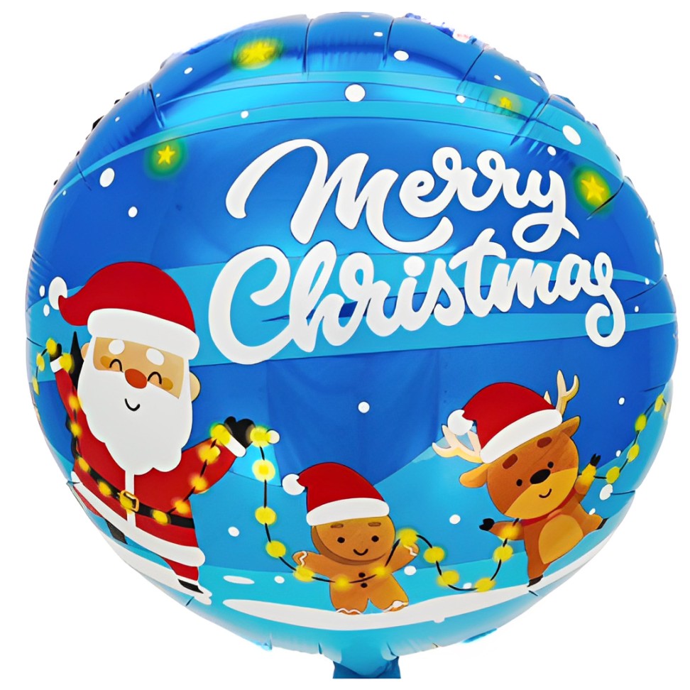 18" Μπαλόνι Merry Christmas 'Η παρέα του Άι Βασίλη'
