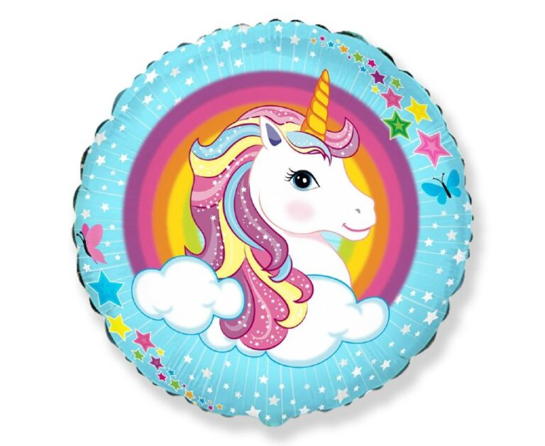 18" Μπαλόνι Μονόκερος Ουράνιο Τόξο