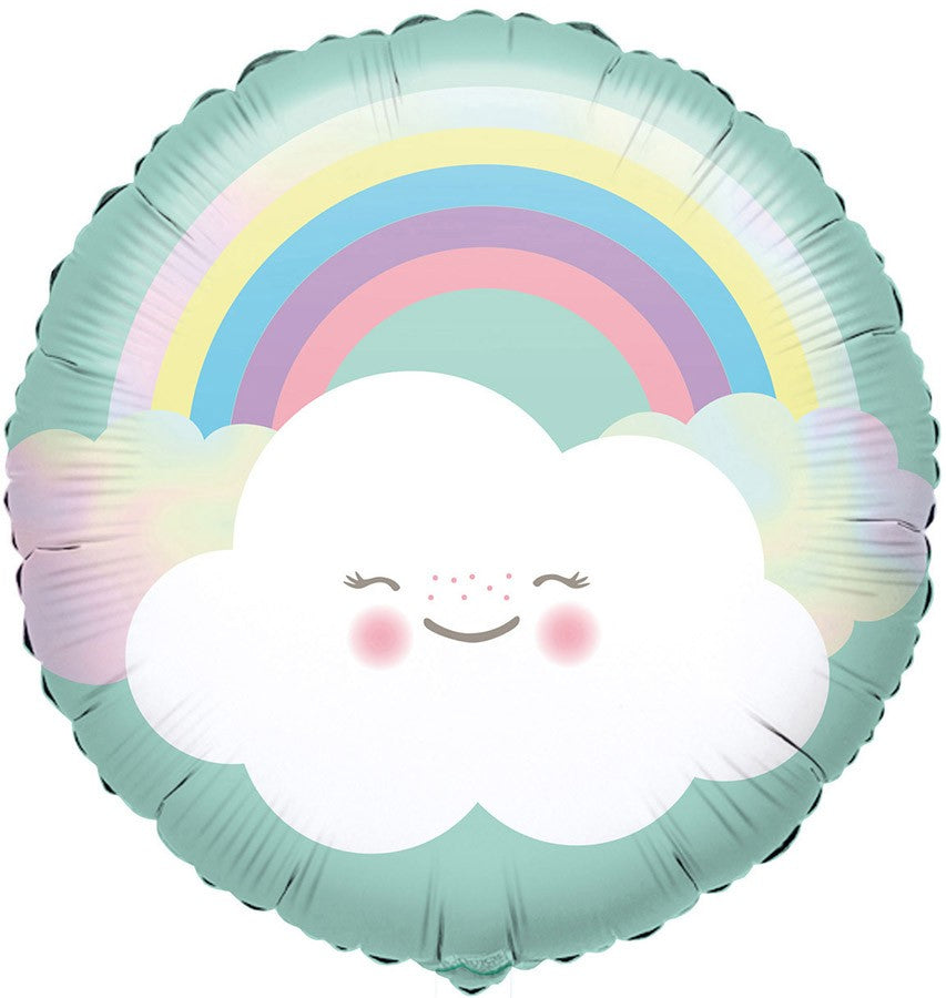 18" Μπαλόνι Ουράνιο τόξο και Συννεφάκι