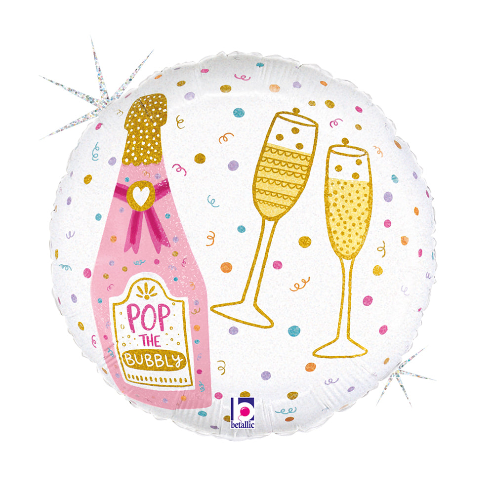 18" Μπαλόνι Party Time Σαμπάνια