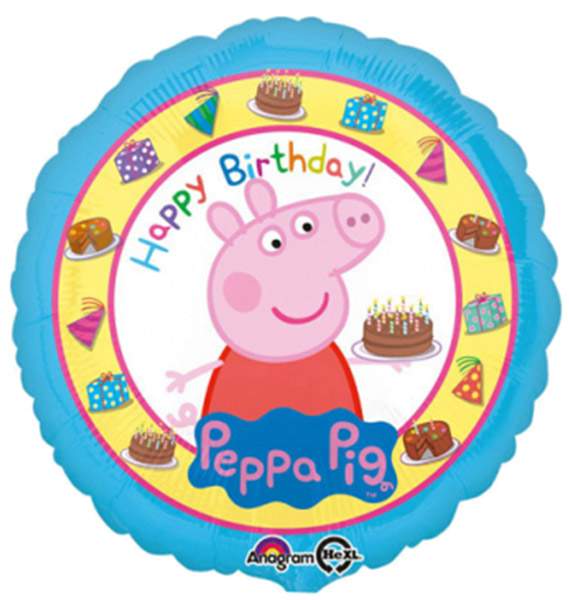 18" Μπαλόνι Peppa Pig Happy Birthday