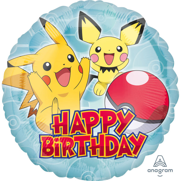 18" Μπαλόνι Pokemon Happy Birthday