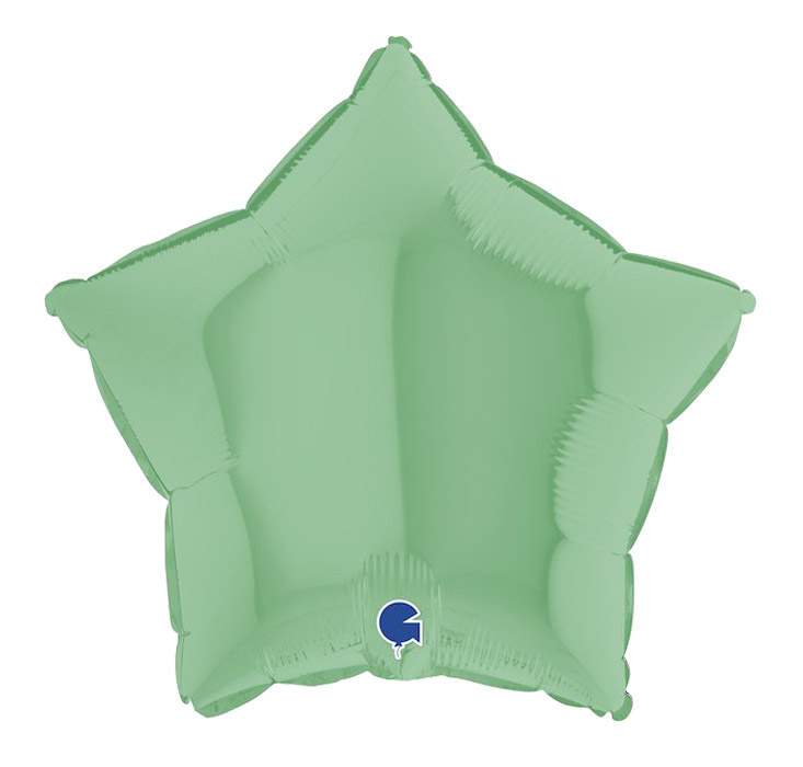 18" Μπαλόνι πράσινο ματ αστέρι