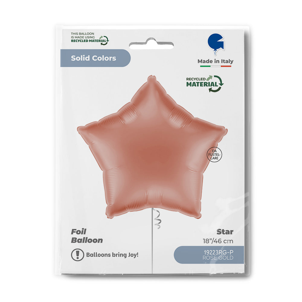 18" Μπαλόνι ροζ χρυσό Αστέρι