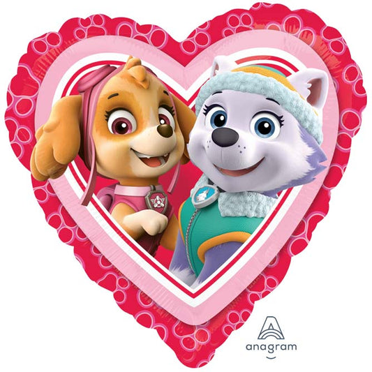 18" Μπαλόνι ροζ Paw Patrol καρδιά