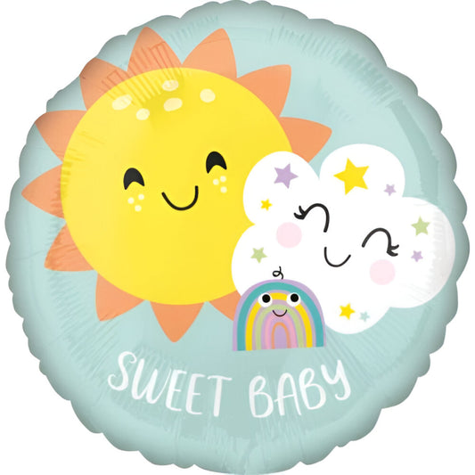 18" Μπαλόνι Sweet Baby Rainbow