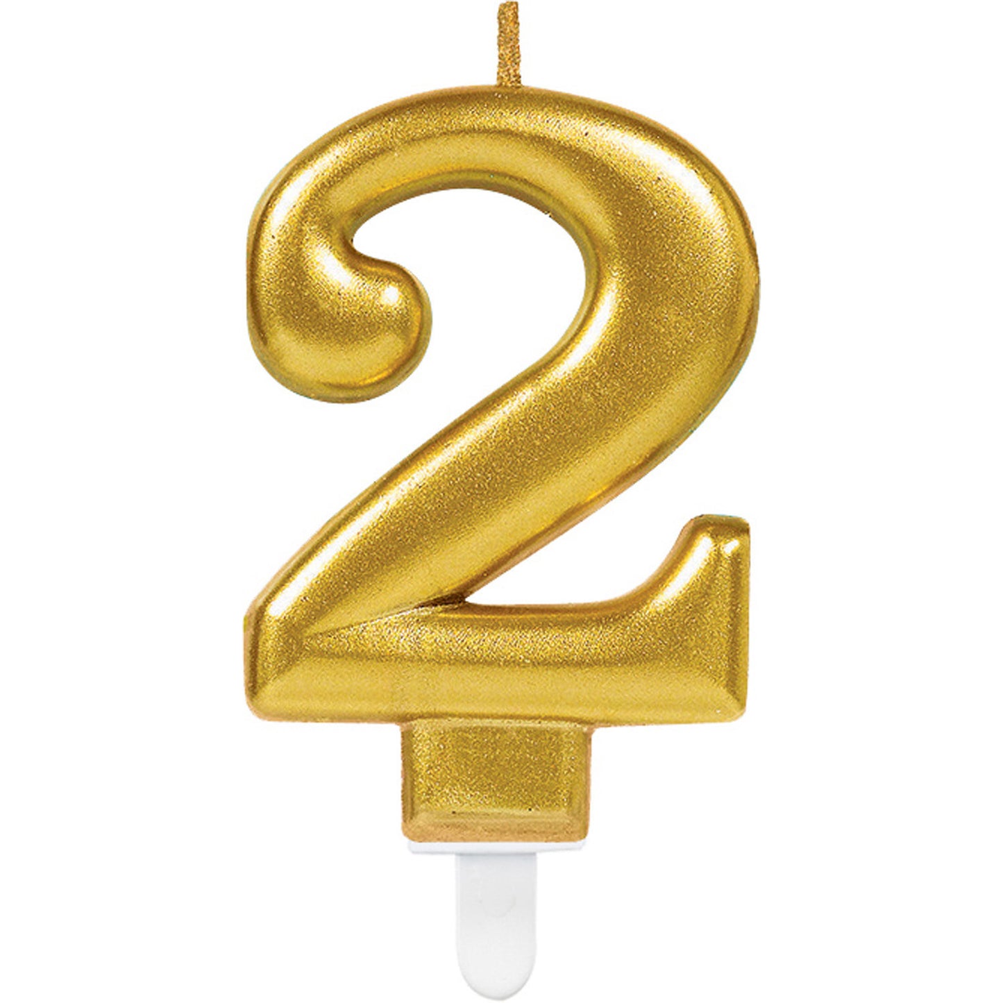 Κερί Χρυσό 2 Sparkling Celebrations Gold / 8 εκ ύψος