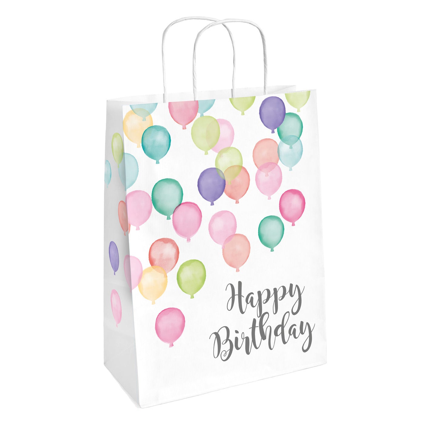 Χάρτινες Σακκούλες Happy Birthday Pastel 2 τεμ
