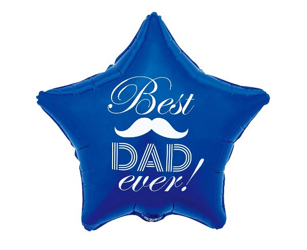 19" Μπαλόνι μπλε Αστέρι Best Dad Ever
