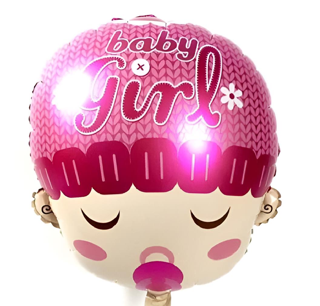19" Μπαλόνι φατσούλα μωρού "Baby Girl"
