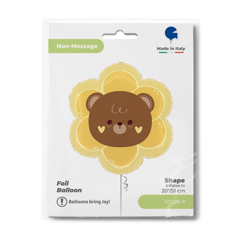 20'' Μπαλόνι Αρκοουδάκι Λουλούδι