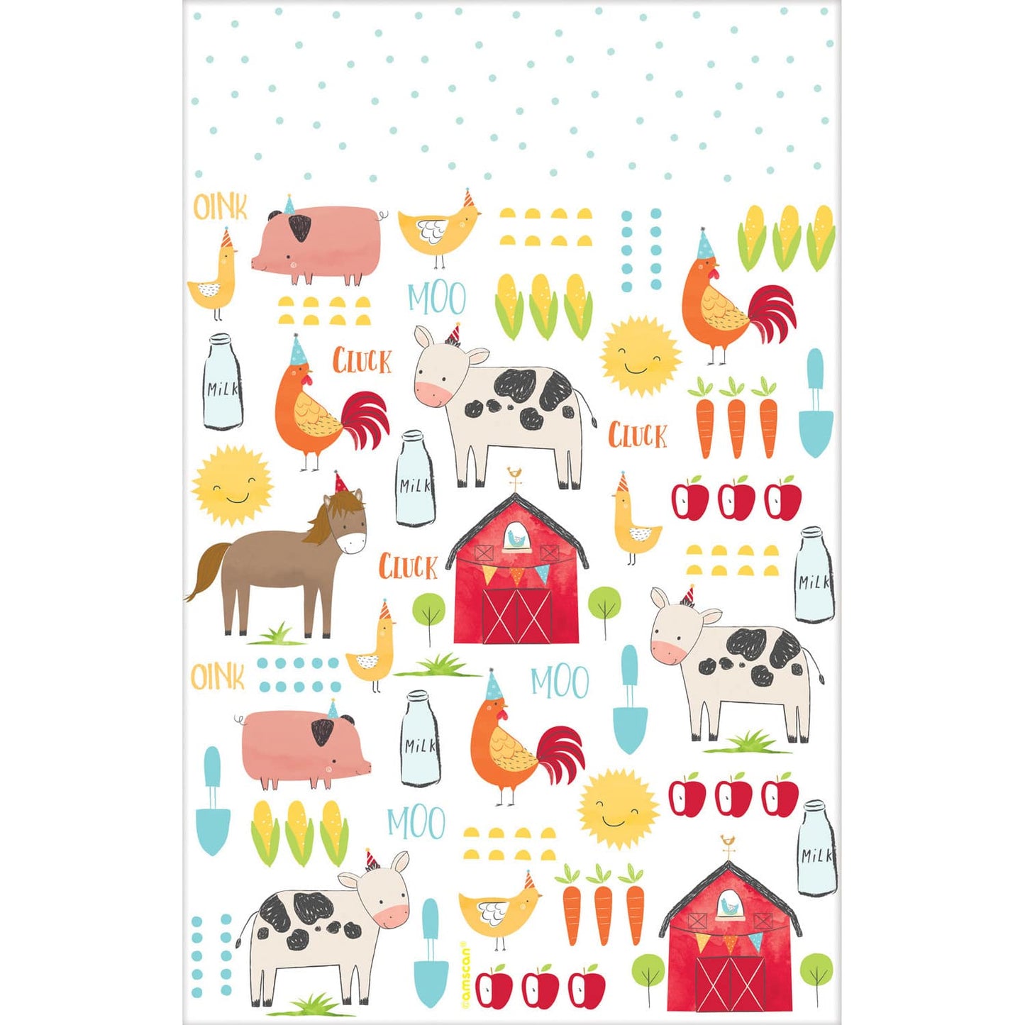 Τραπεζομάντηλο Πλαστικό Barnyard Birthday / 137 x 243 εκ