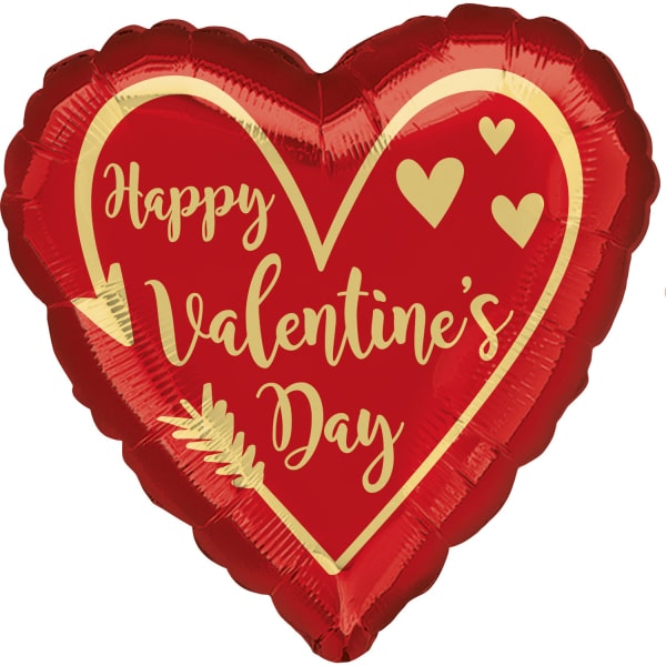 Μπαλόνι Φοιλ 17 Arrow Happy Valentine's Day / 43 εκ