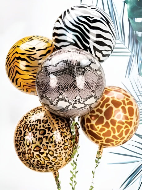 22″ Μπαλόνι Animal Print Ζεβρέ 4D