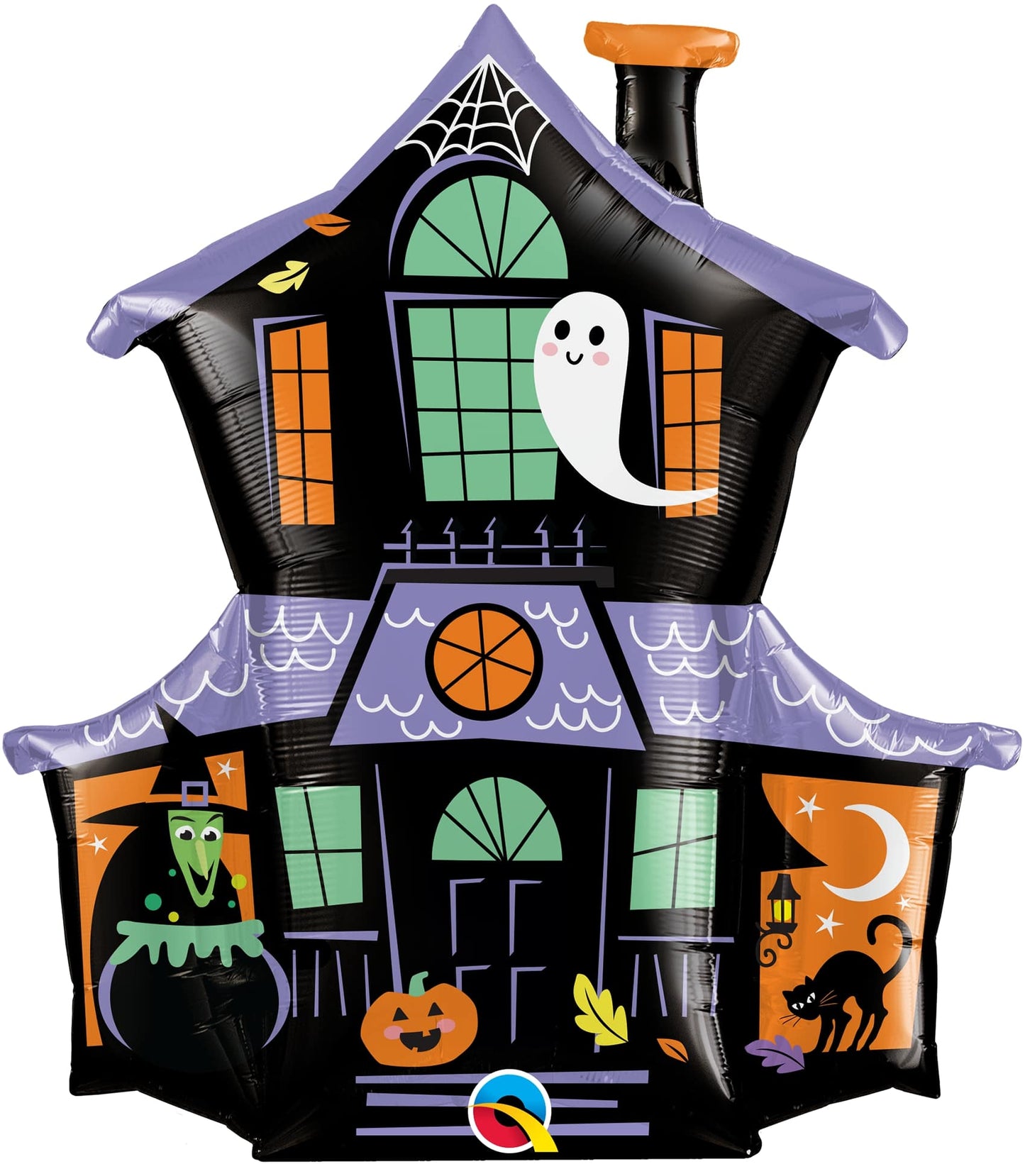 Μπαλόνι Φοιλ 37 Σχήμα Halloween Haunted House / 94 εκ - Στοιχισμένο Σπίτι