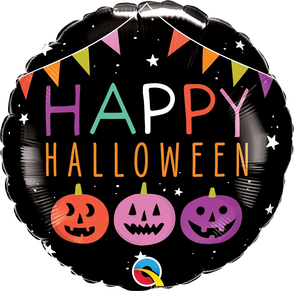 Μπαλόνι Φοιλ 18 Halloween Pumpkins & Banners / 46 εκ - Κολοκύθα