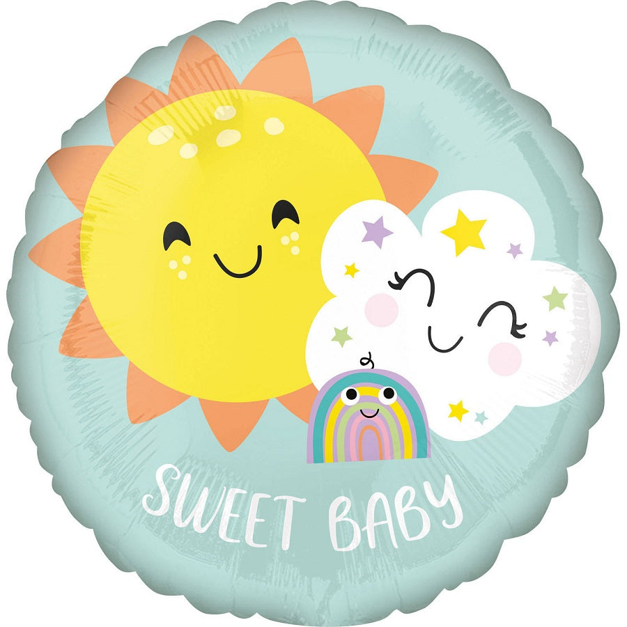 Μπαλόνι Φοιλ 17 Sweet Baby Rainbow / 43 εκ